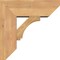 Ekena Millwork Imperial Slat Smooth Bracket w/ Offset Brace, Western Red Cedar, 7 1/2"W x 20"D x 20"H BKT0806X20X20IMP06SWR - alternate 4